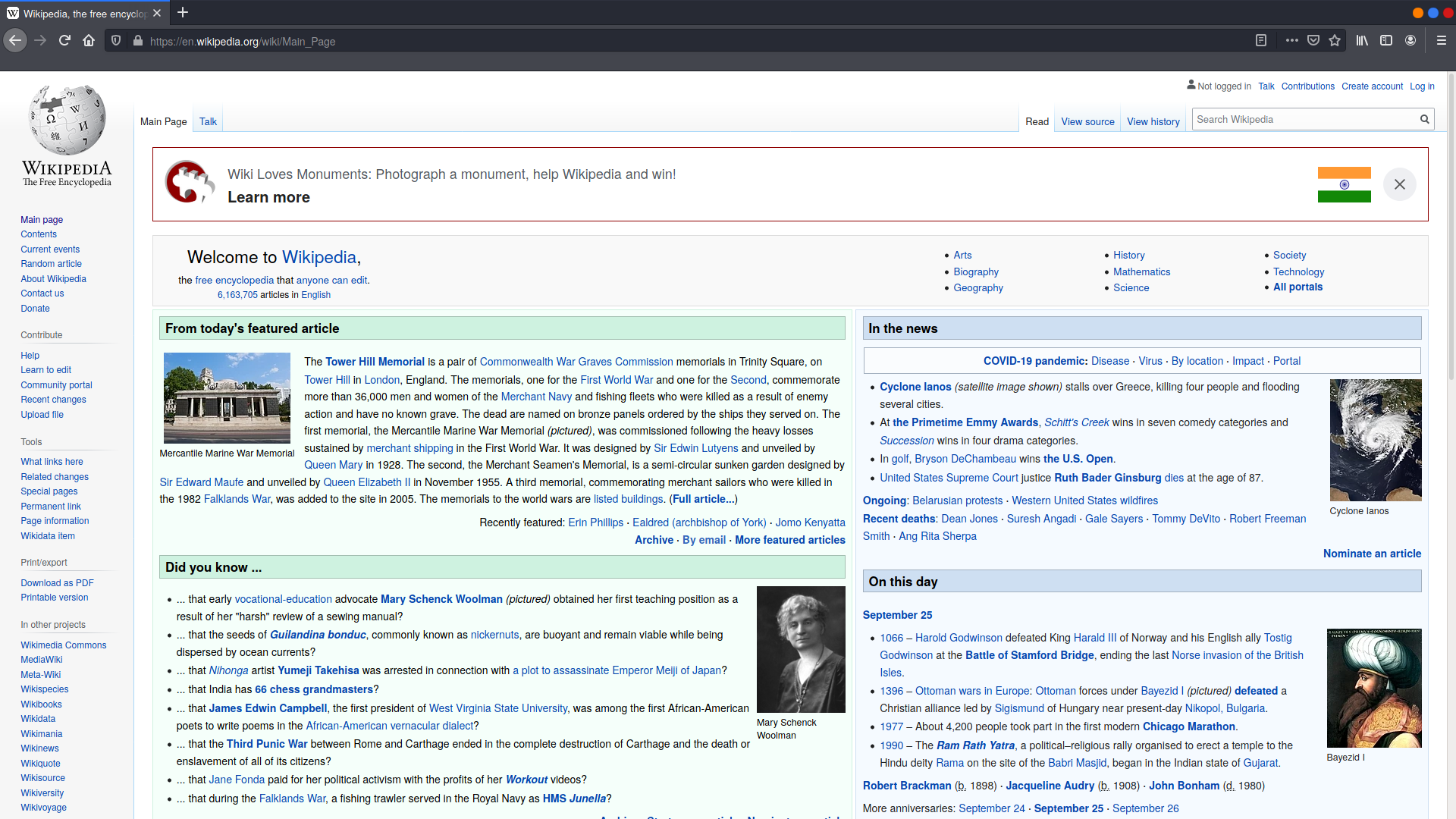 Wikipedia after font change